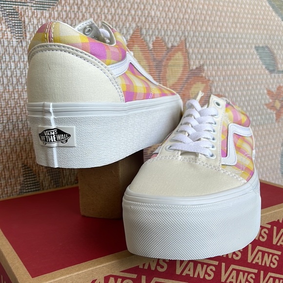 Vans WMNS Old Skool Stacked 
Pastel Picnic Pink Plaid
VN0A7Q5MGBX
Platforms - Picture 10 of 16